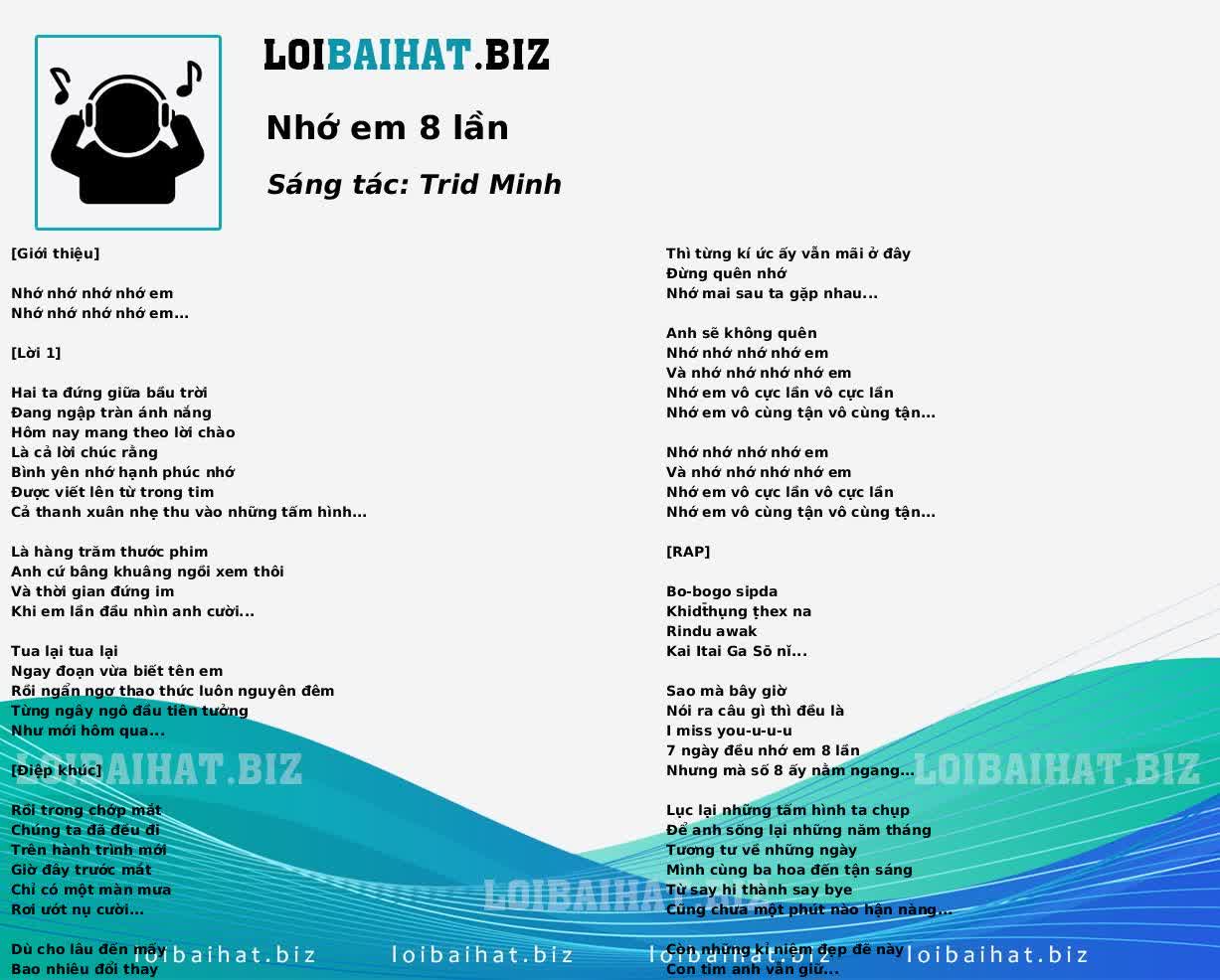 Nhớ em 8 lần