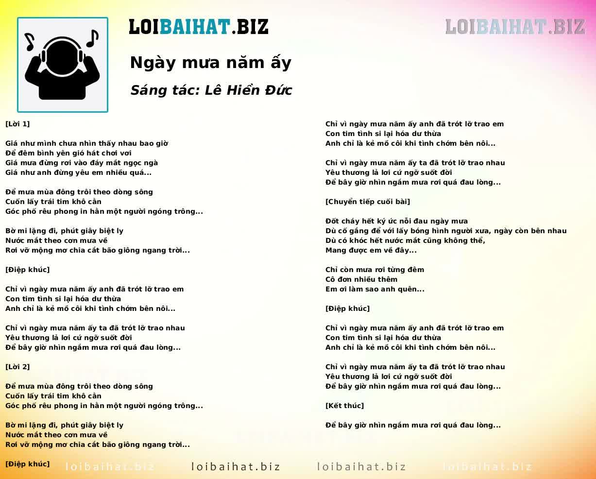 Ngày mưa năm ấy