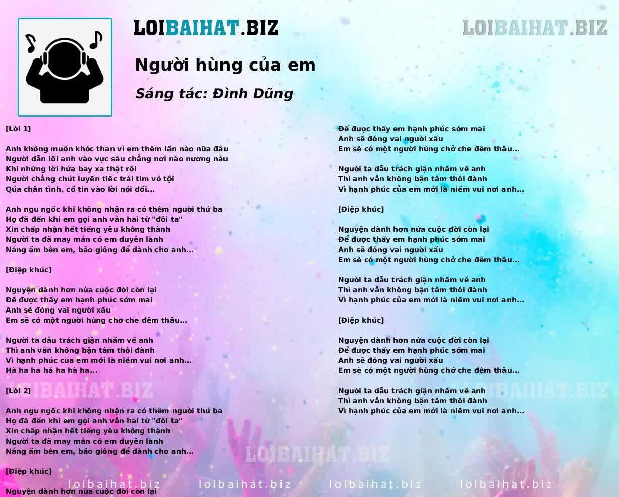 Người hùng của em