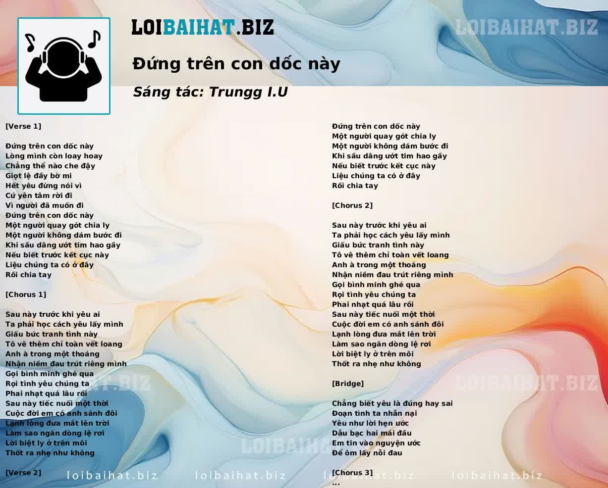 Đứng trên con dốc này