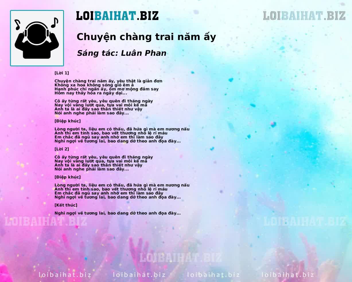 Chuyện chàng trai năm ấy