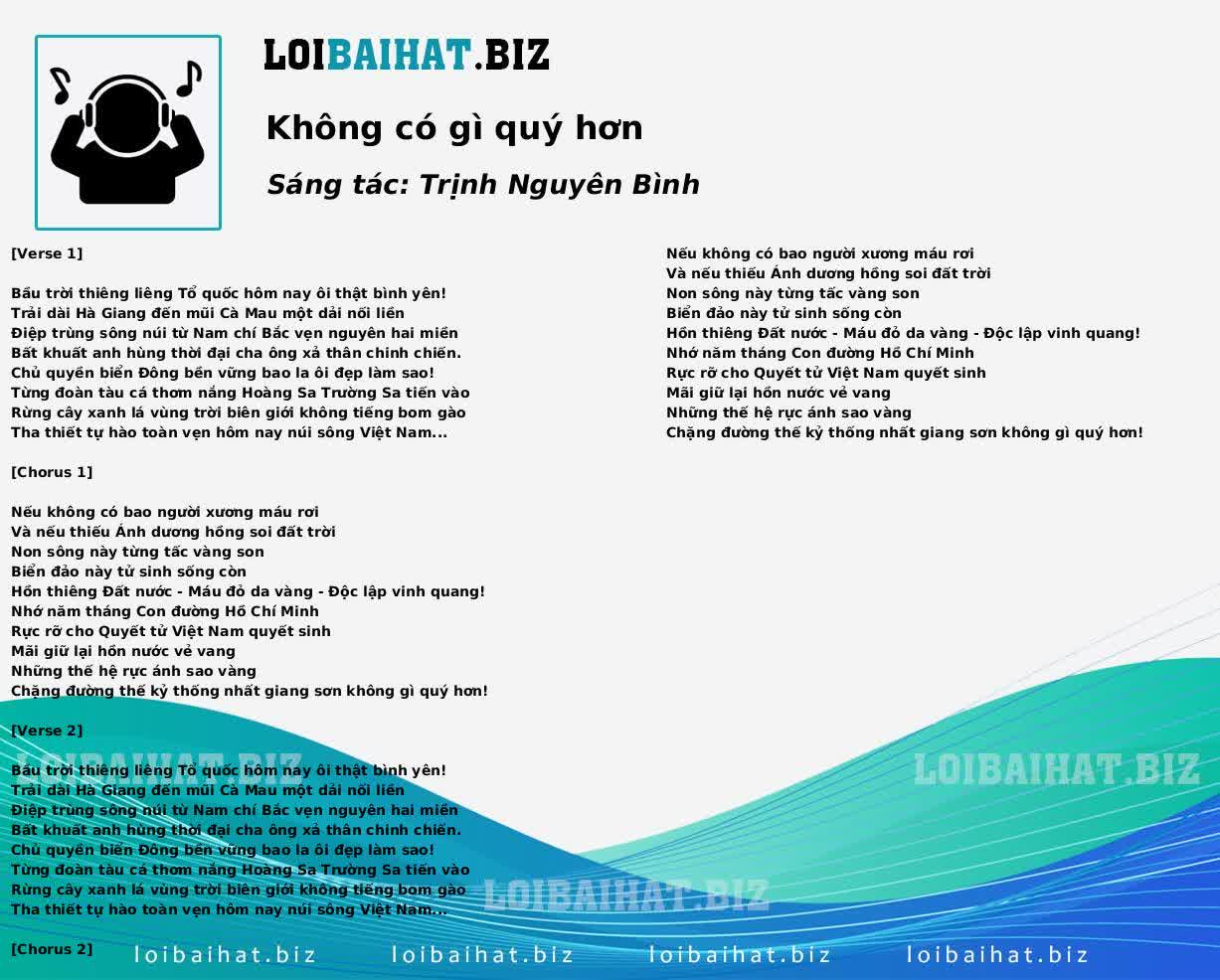 Không có gì quý hơn