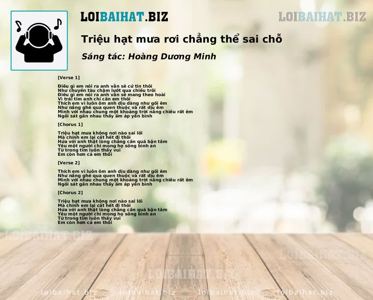 Triệu Hạt Mưa Rơi Chẳng Thể Sai Chỗ