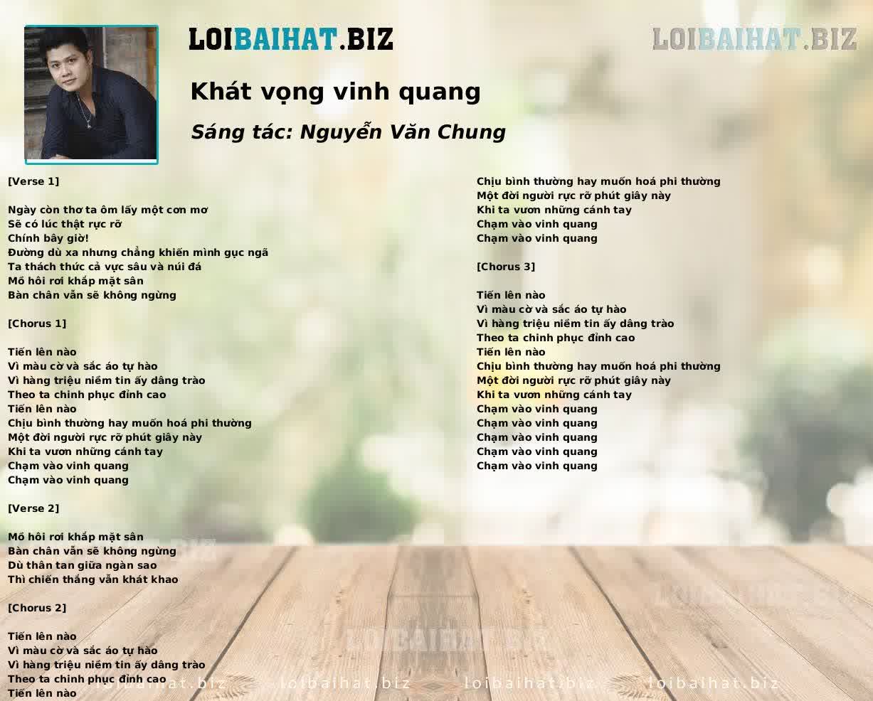 Khát vọng vinh quang