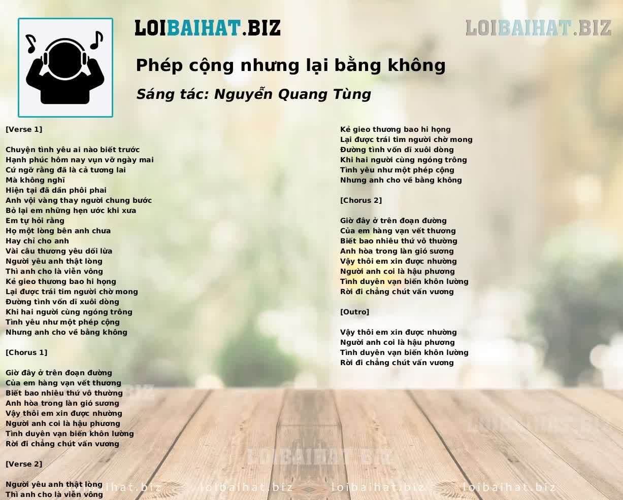 Phép cộng nhưng lại bằng không