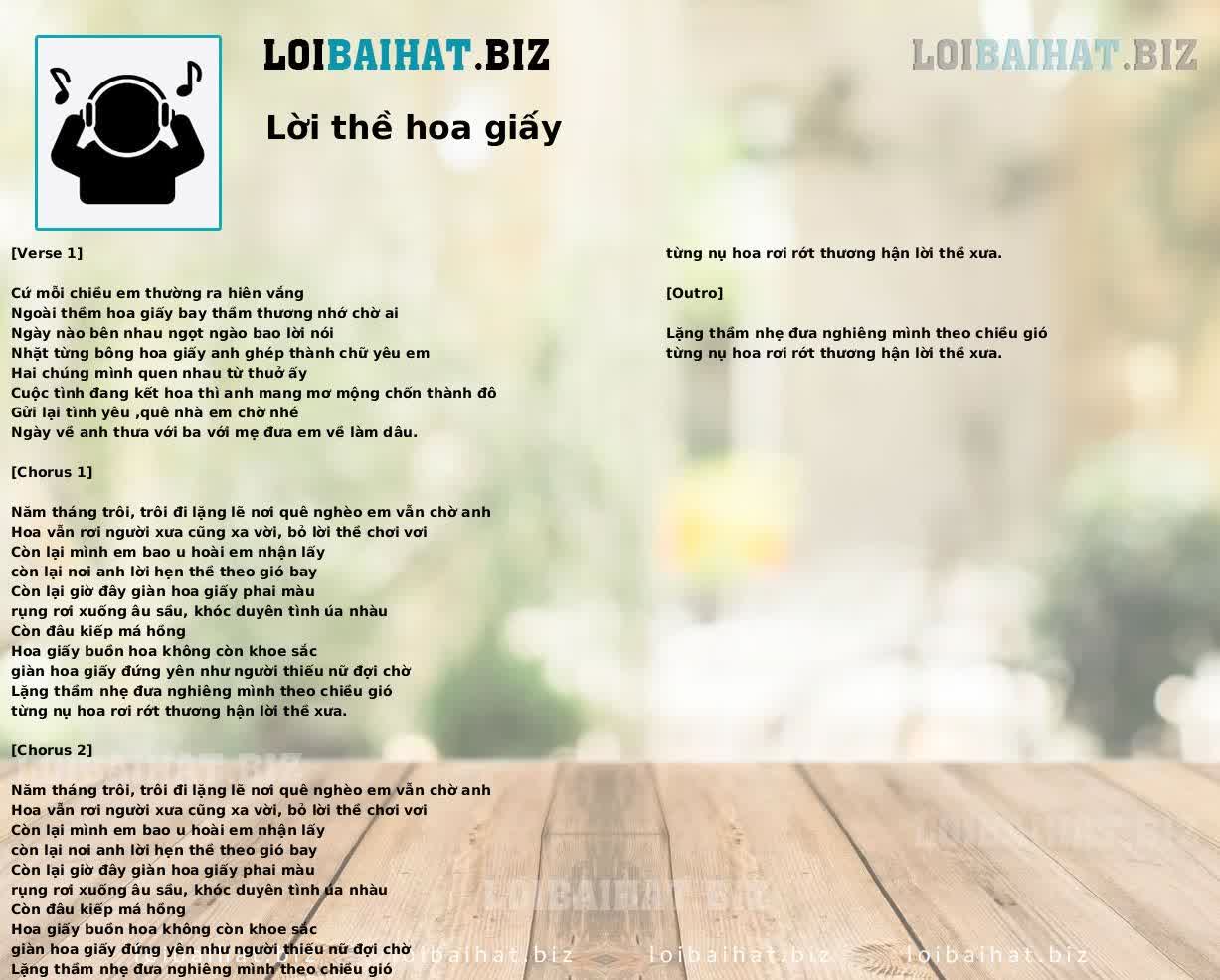 Lời thề hoa giấy