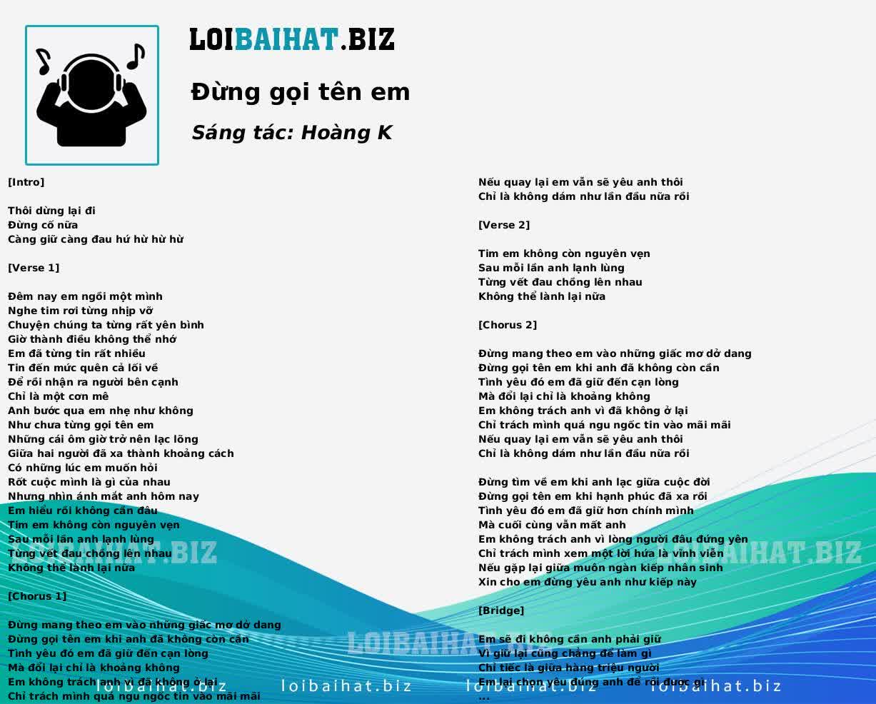 Đừng gọi tên em