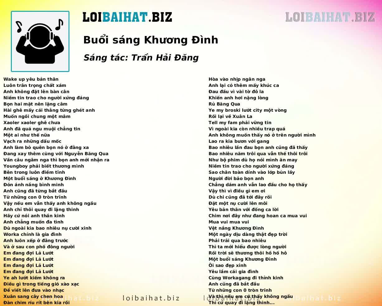 Buổi sáng Khương Đình