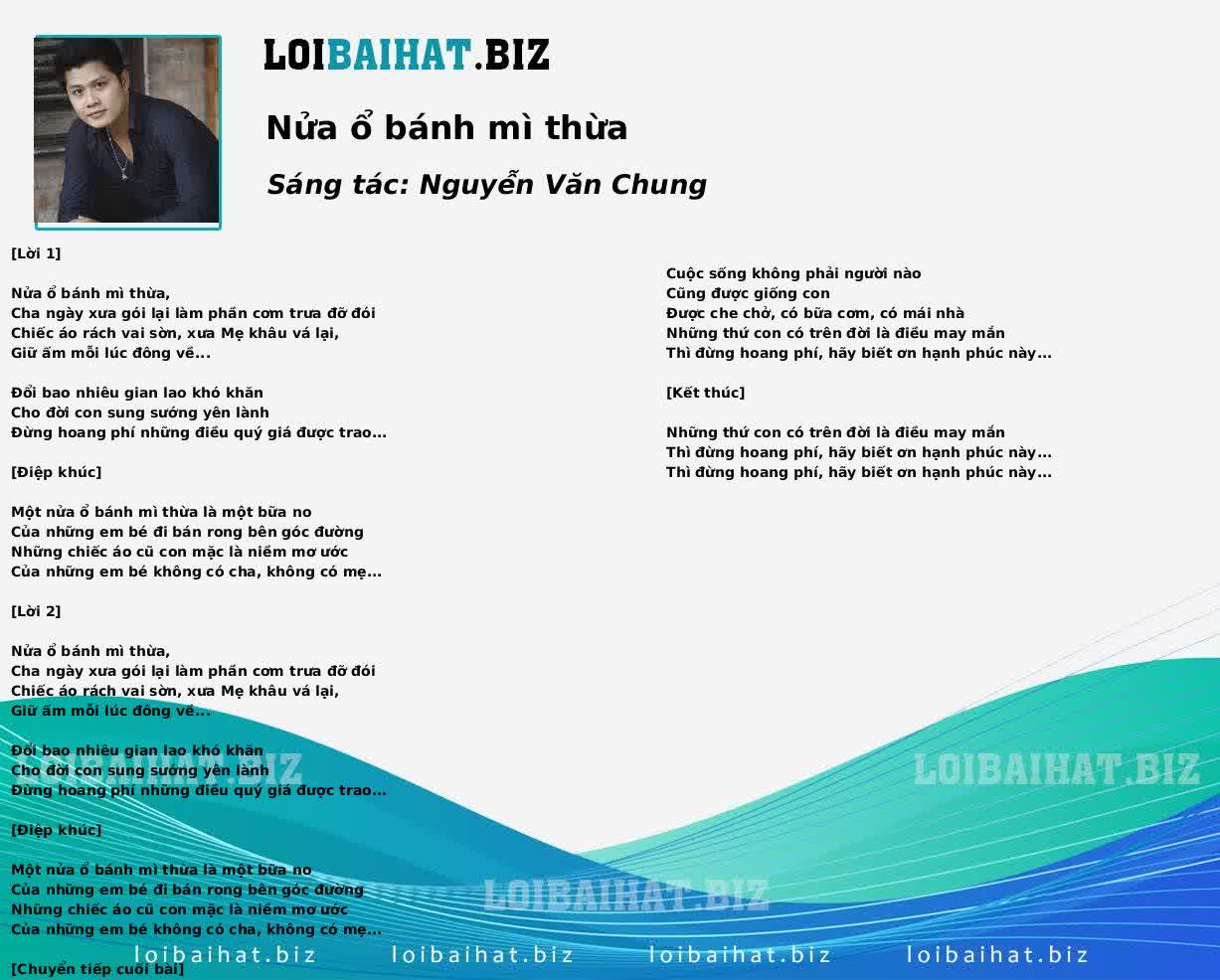 Nửa ổ bánh mì thừa