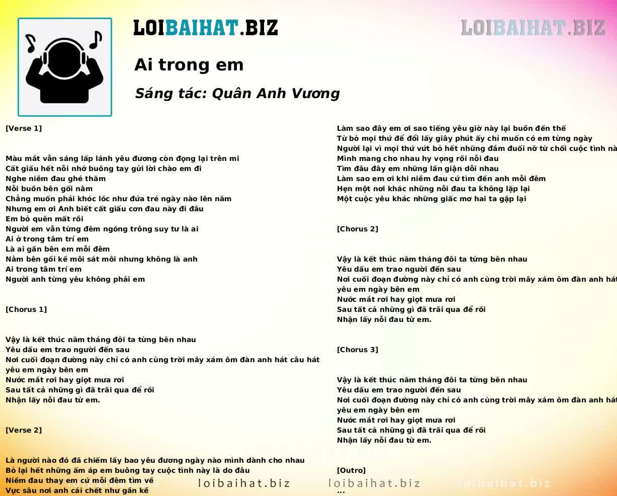 Ai trong em