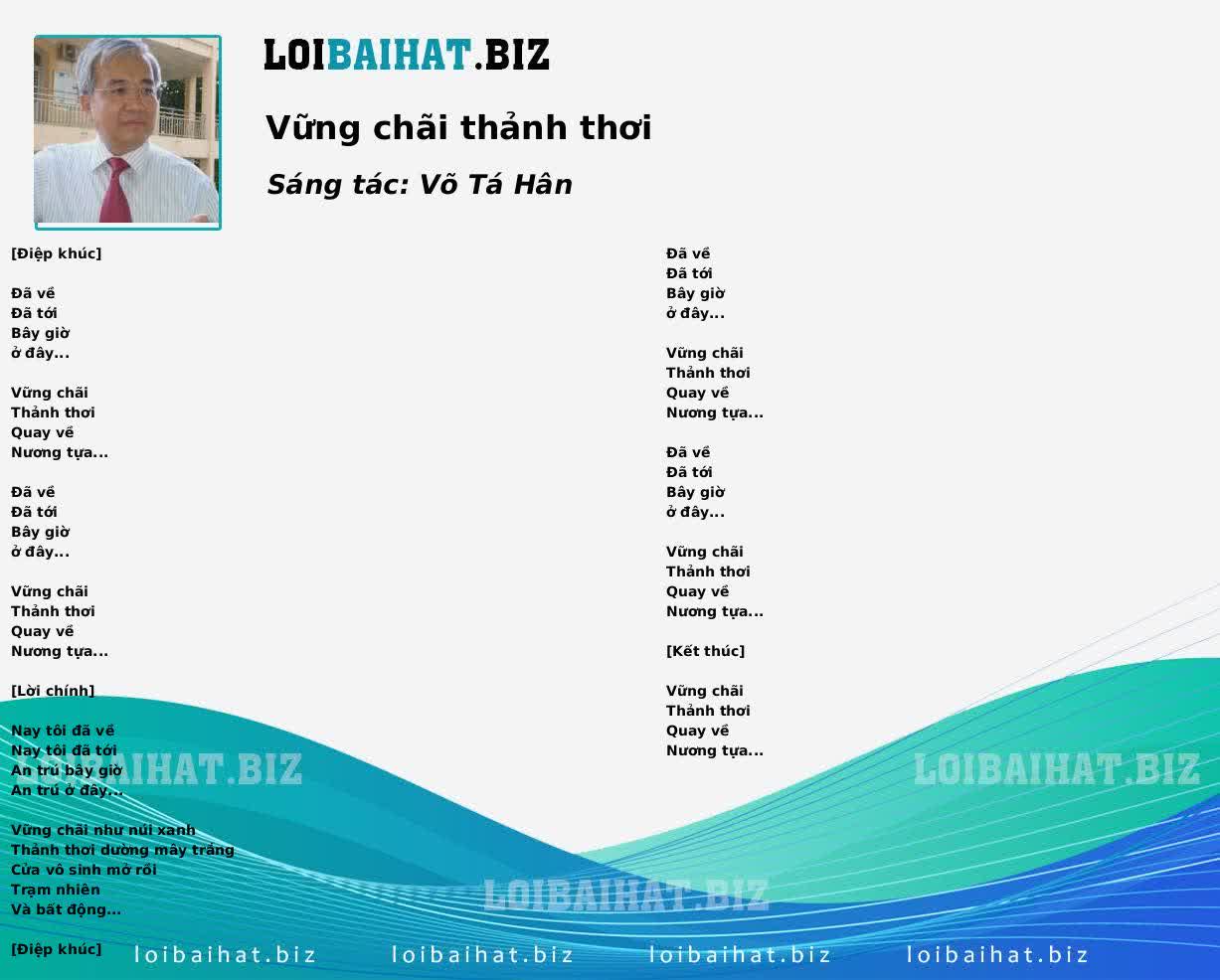 Vững chãi thảnh thơi