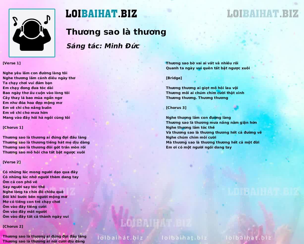 Thương sao là thương