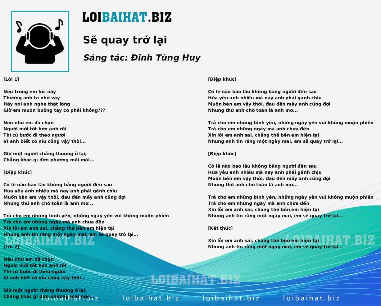 Sẽ quay trở lại