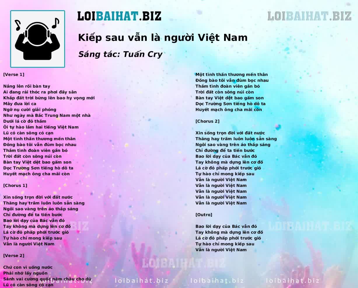 Kiếp sau vẫn là người Việt Nam