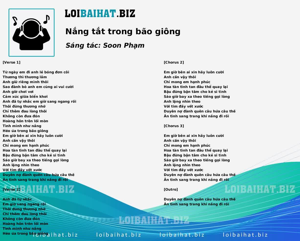 Nắng tắt trong bão giông