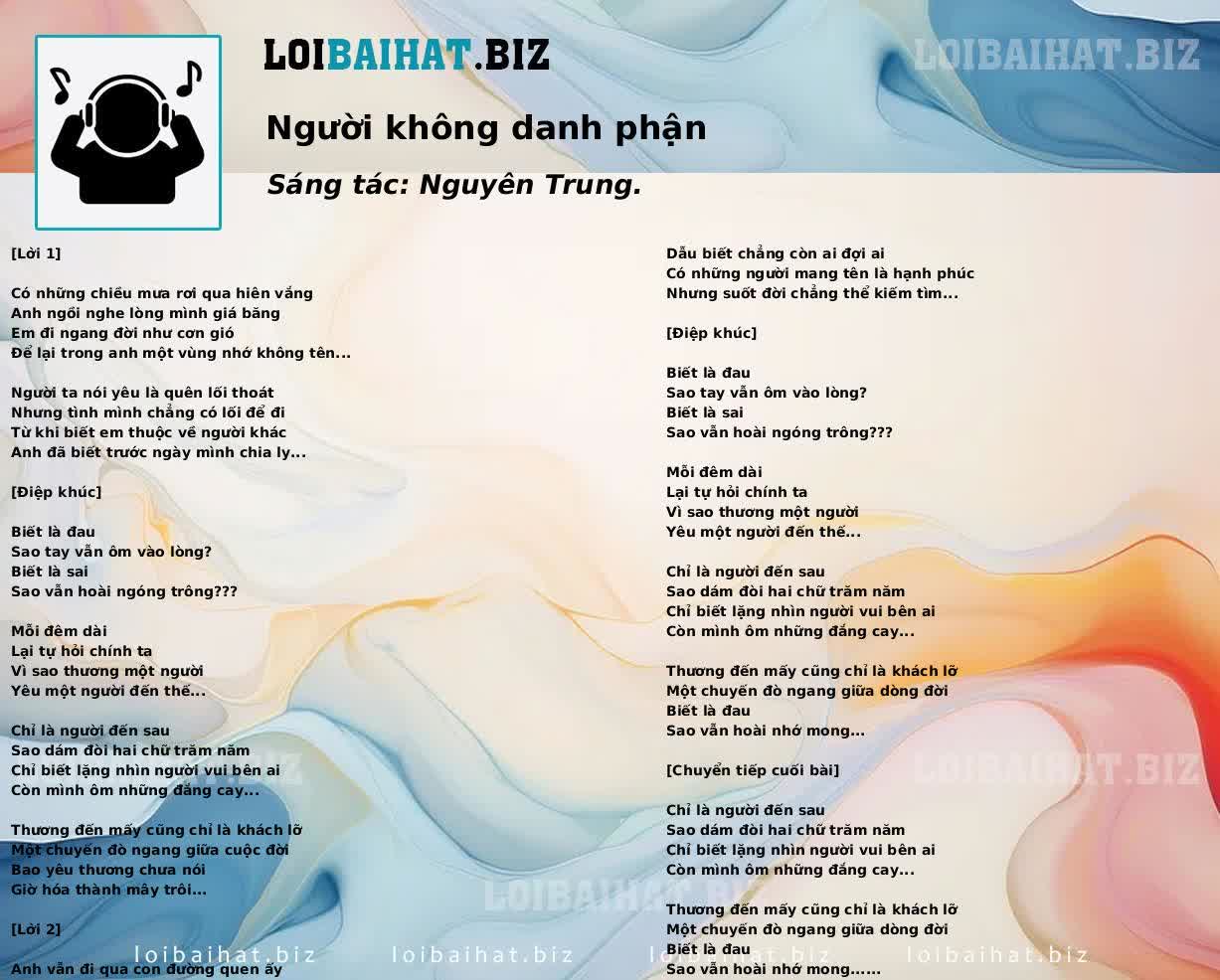 Người không danh phận