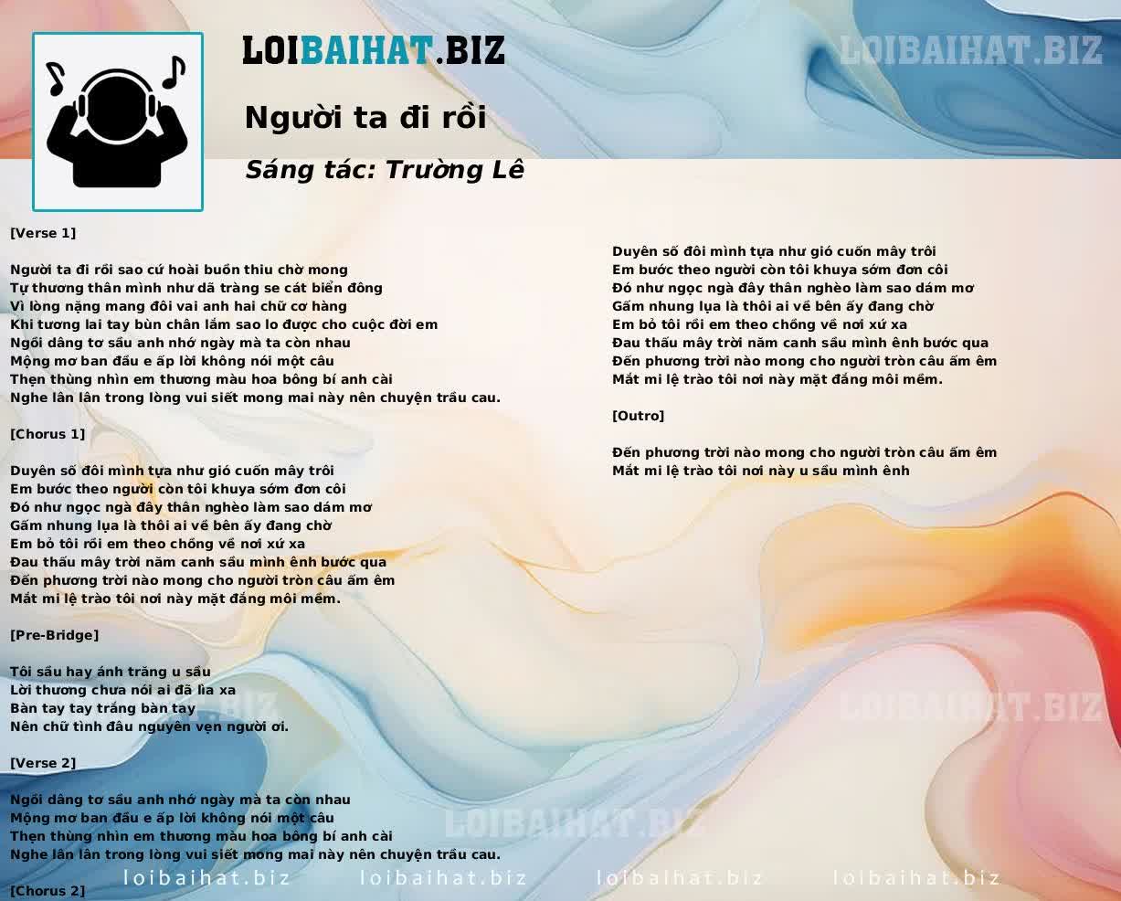 Người ta đi rồi