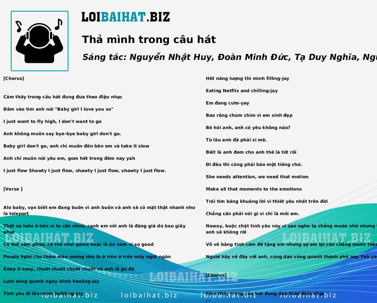 Thả mình trong câu hát