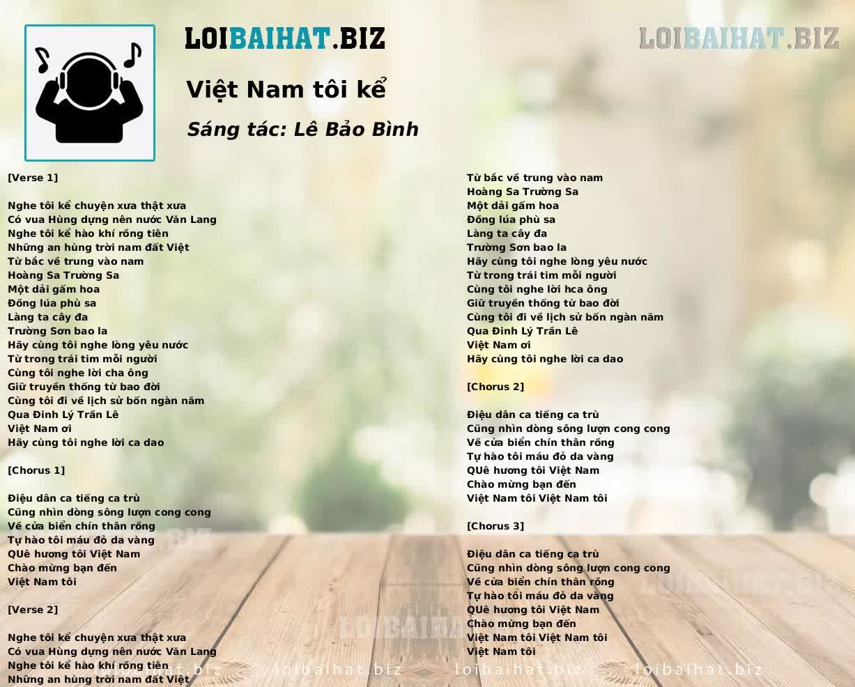 Việt Nam tôi kể