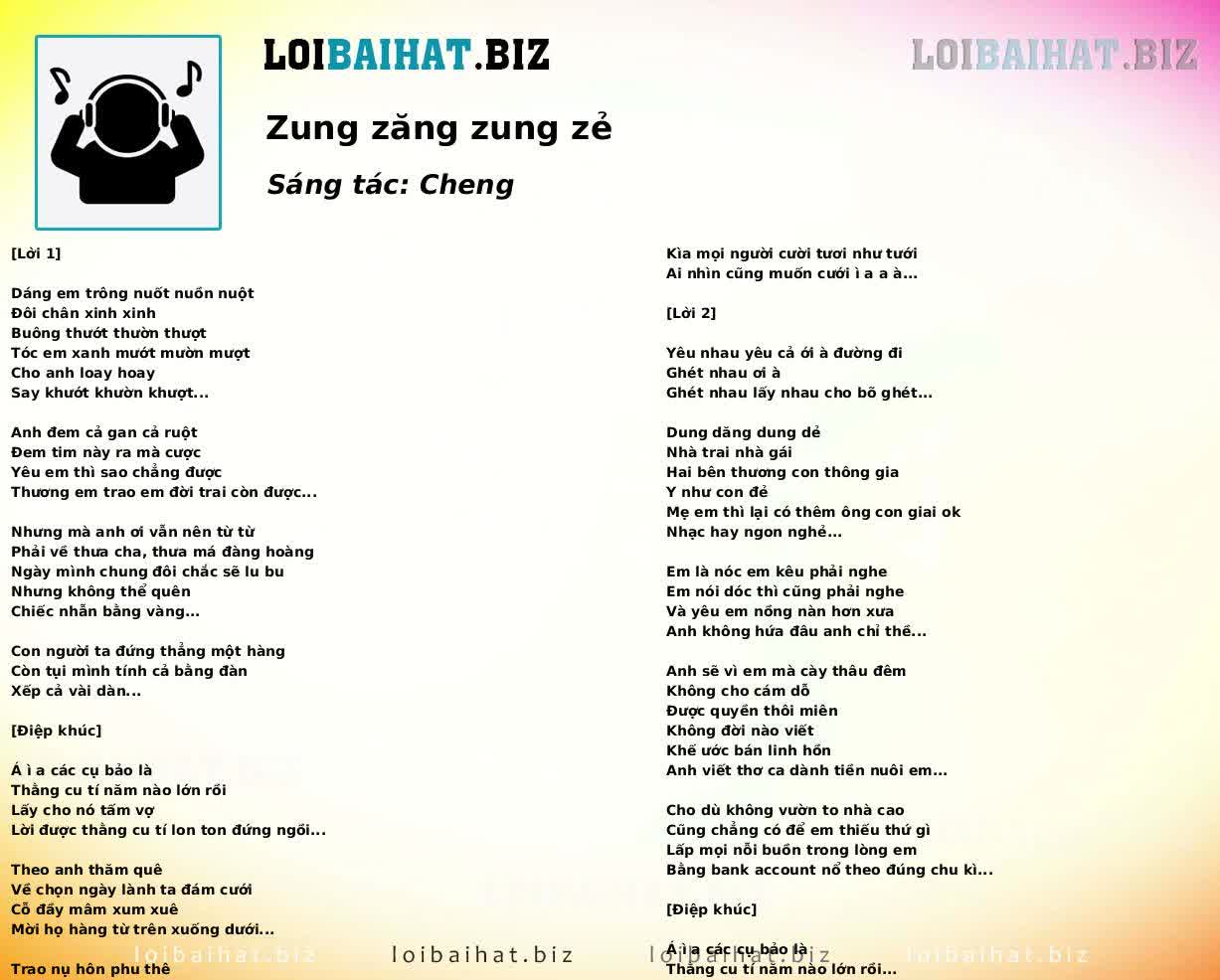 Zung zăng zung zẻ