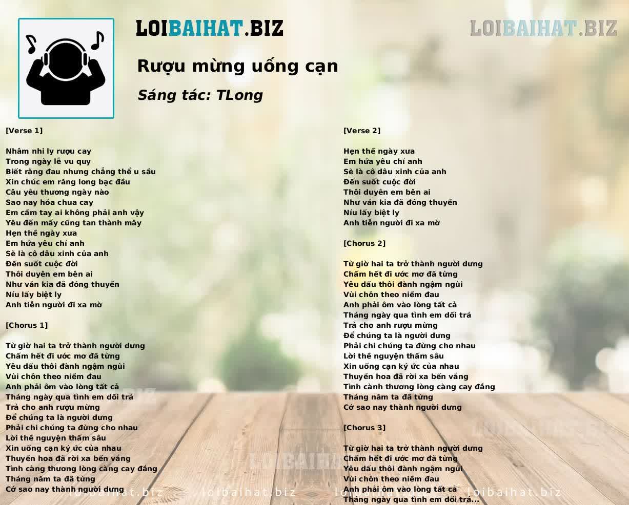 Rượu mừng uống cạn