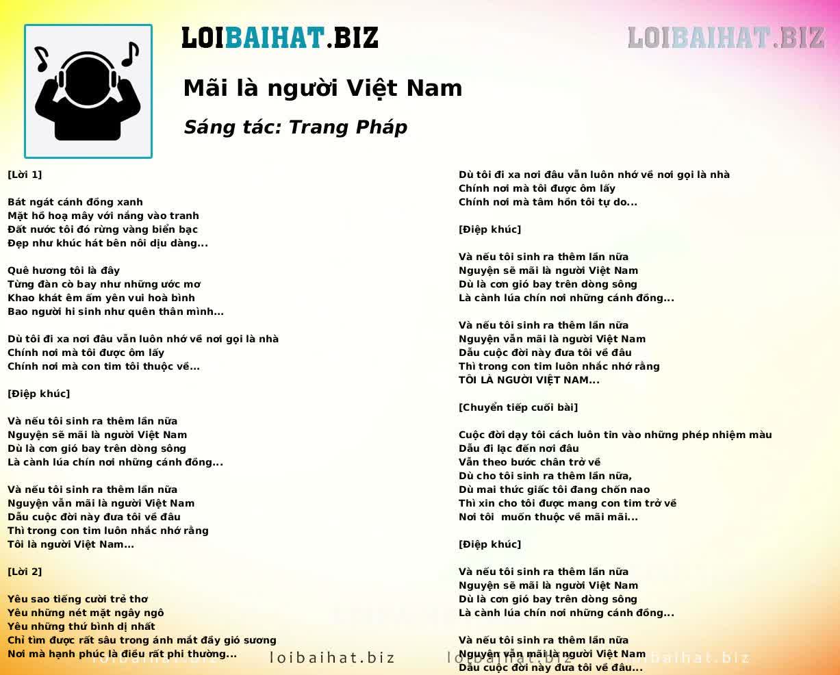 Mãi là người Việt Nam