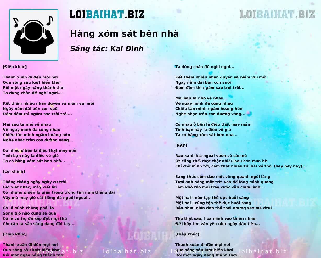 Hàng xóm sát bên nhà