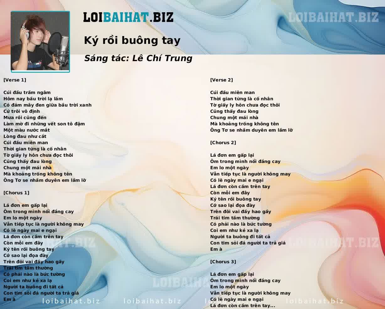 Ký rồi buông tay