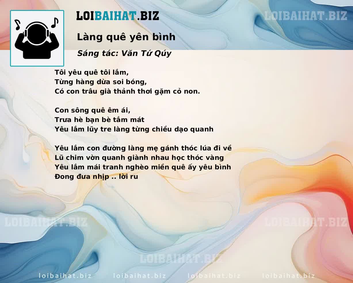 Làng quê yên bình