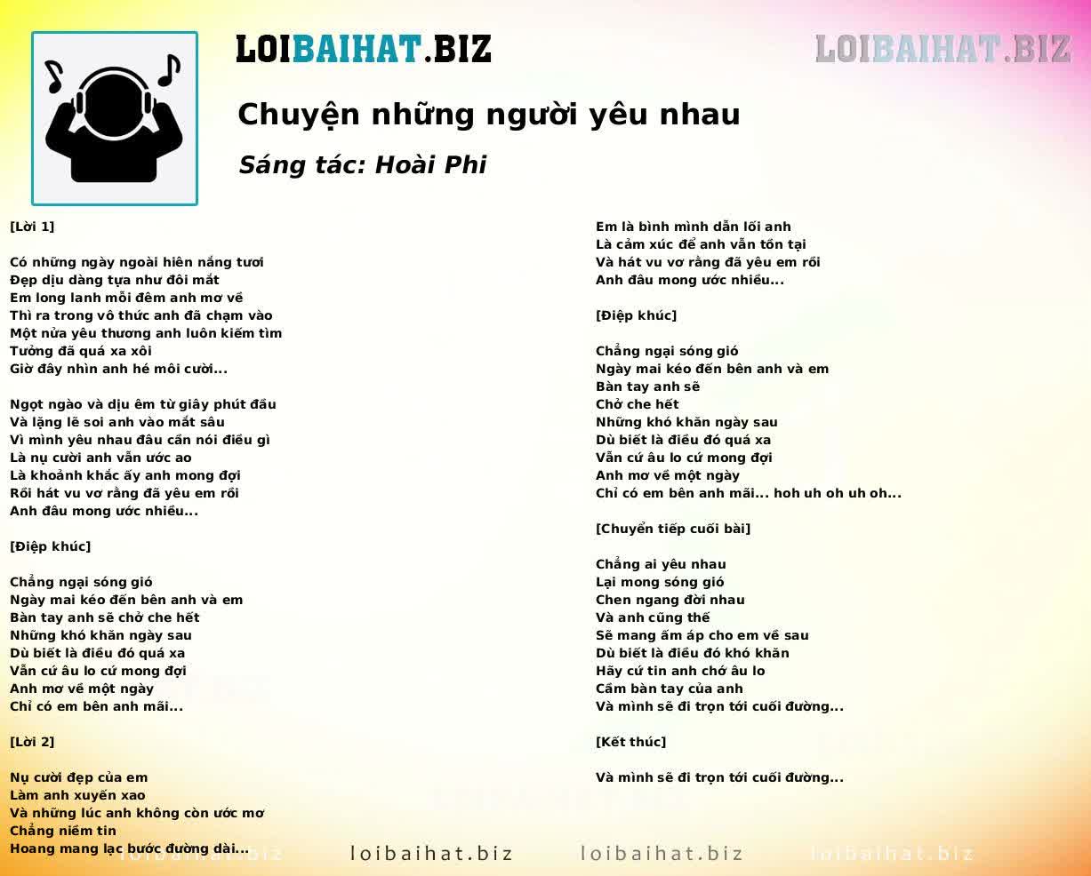 Chuyện những người yêu nhau