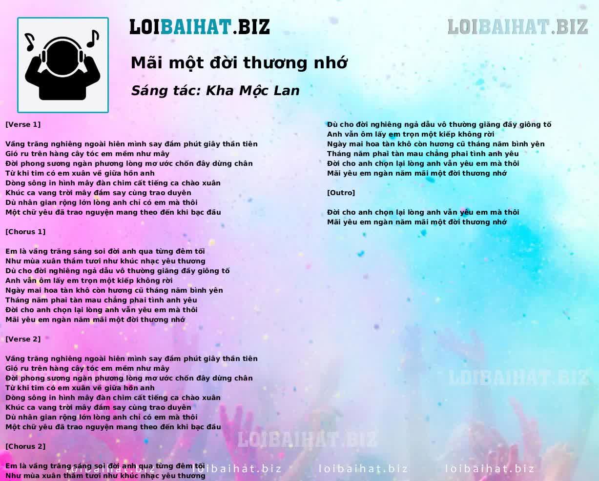 Mãi một đời thương nhớ