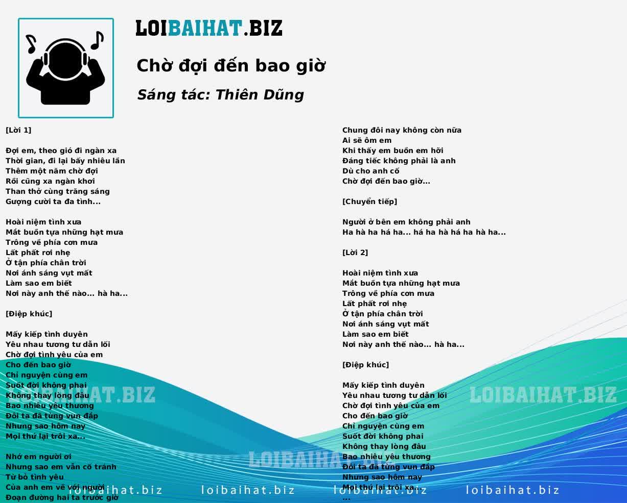 Chờ đợi đến bao giờ