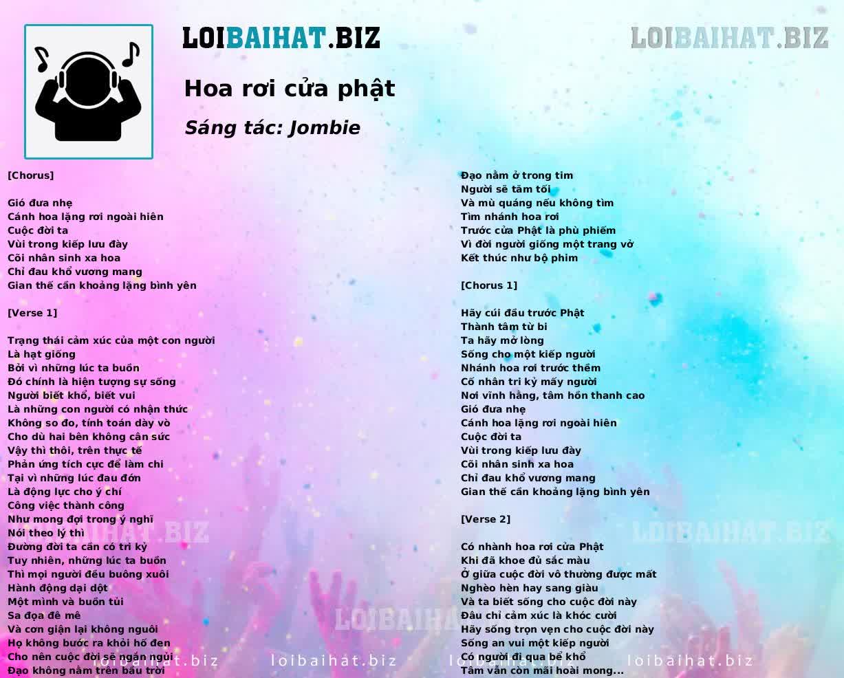 Hoa rơi cửa phật