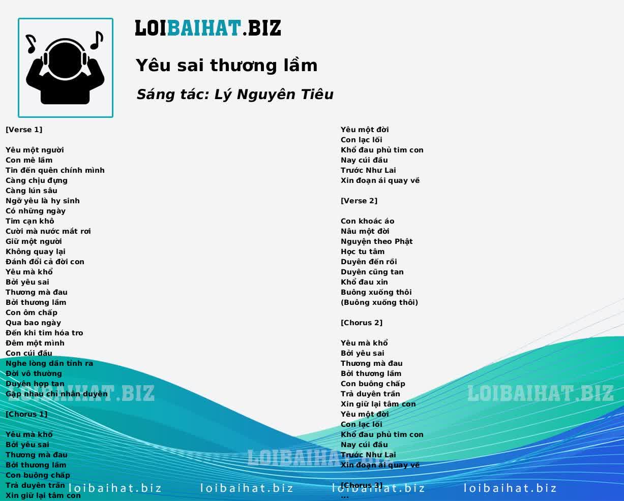 Yêu sai thương lầm