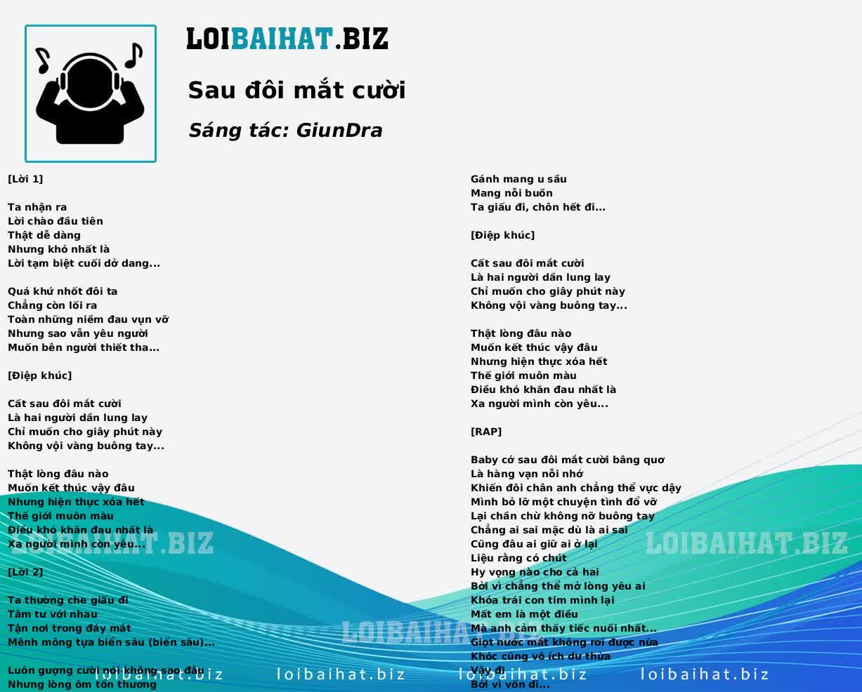 Sau đôi mắt cười