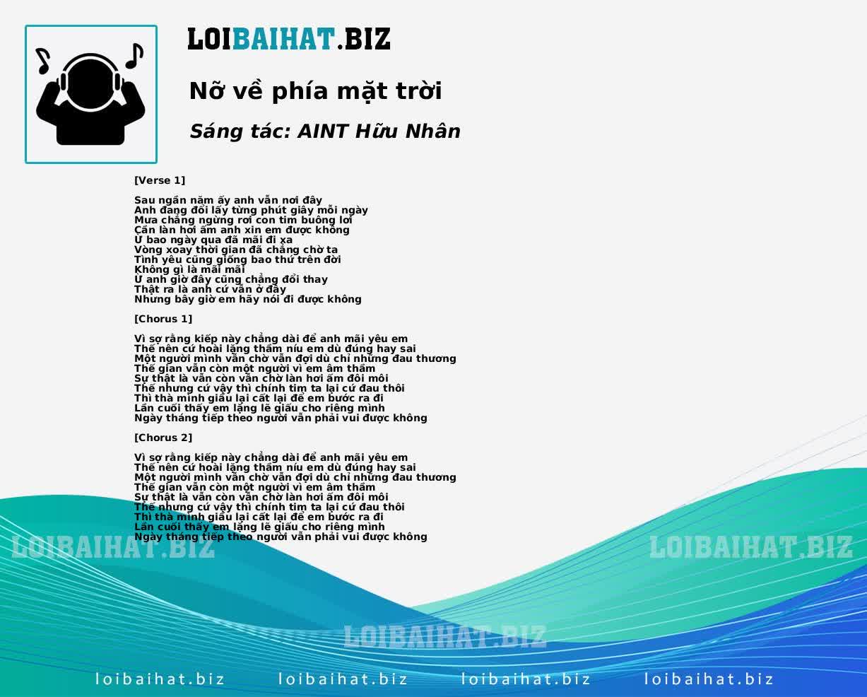 Nỡ về phía mặt trời