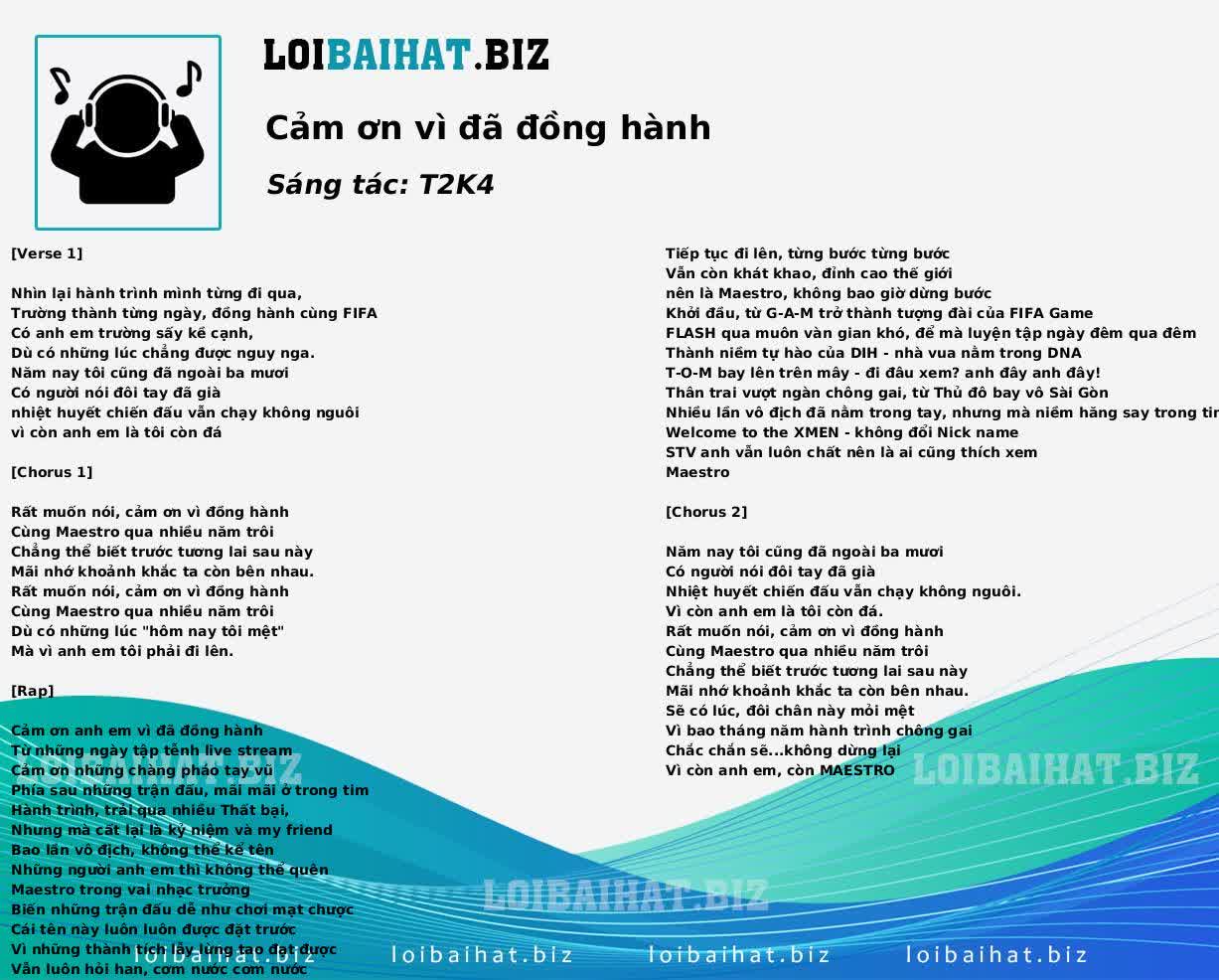 Cảm ơn vì đã đồng hành