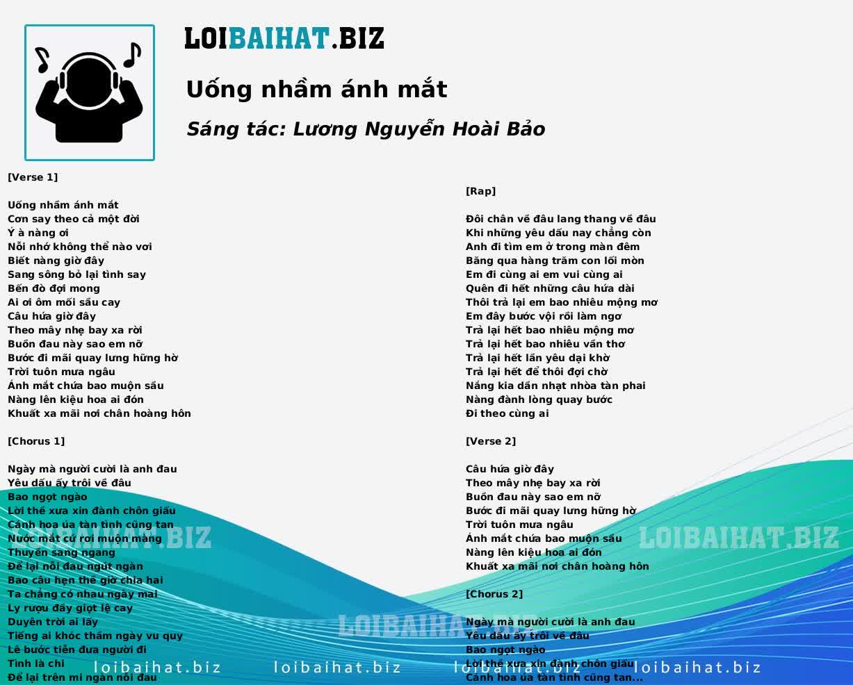Uống nhầm ánh mắt