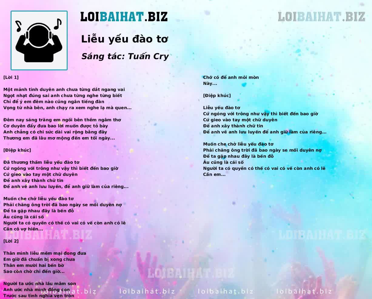 Liễu yếu đào tơ