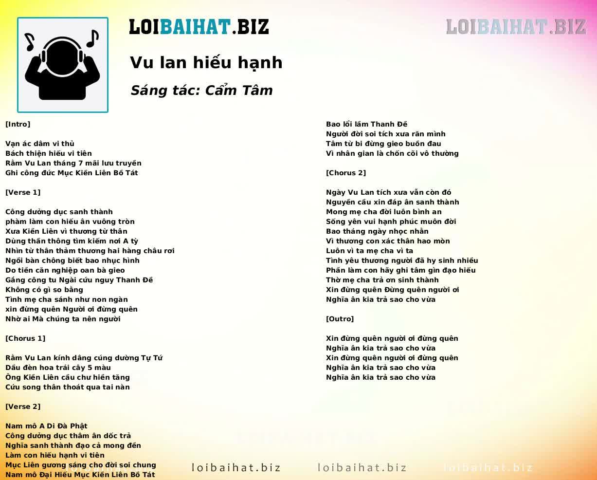 Vu lan hiếu hạnh