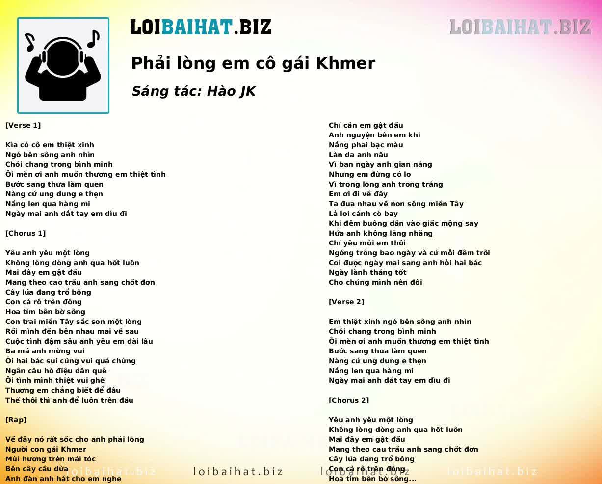 Phải lòng em cô gái Khmer