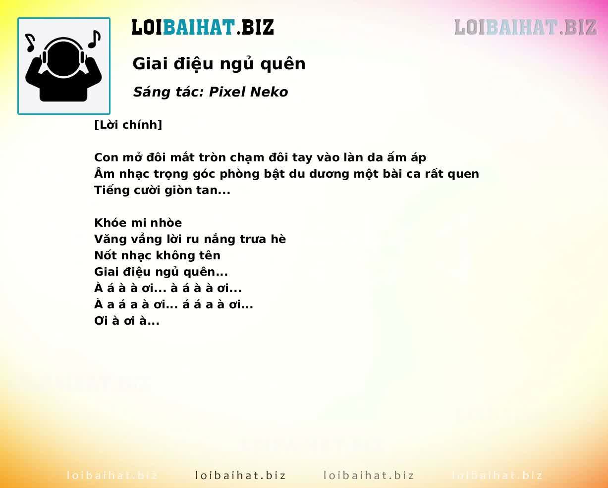 Giai điệu ngủ quên