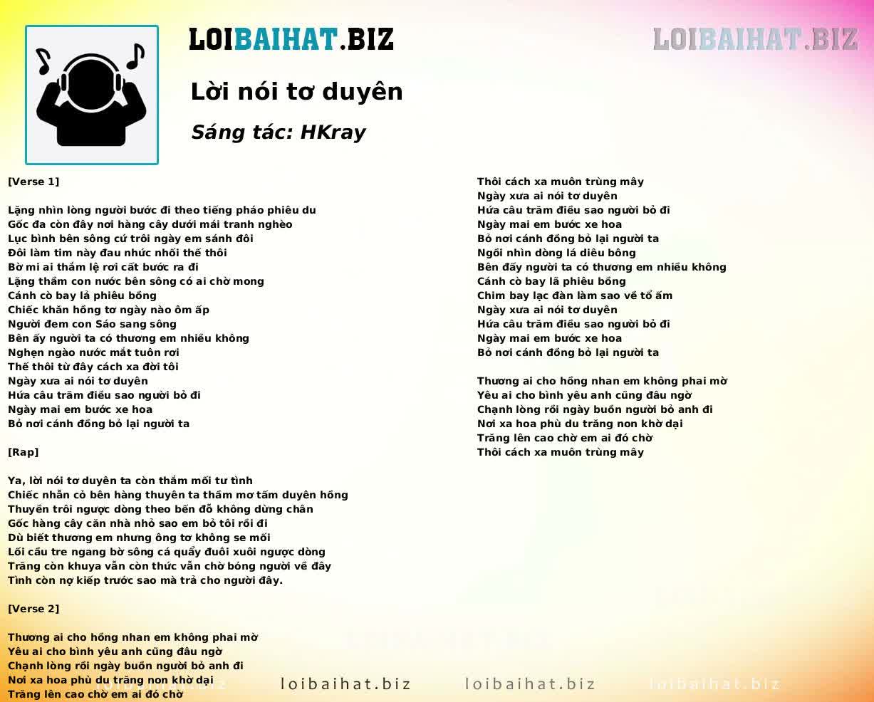 Lời nói tơ duyên