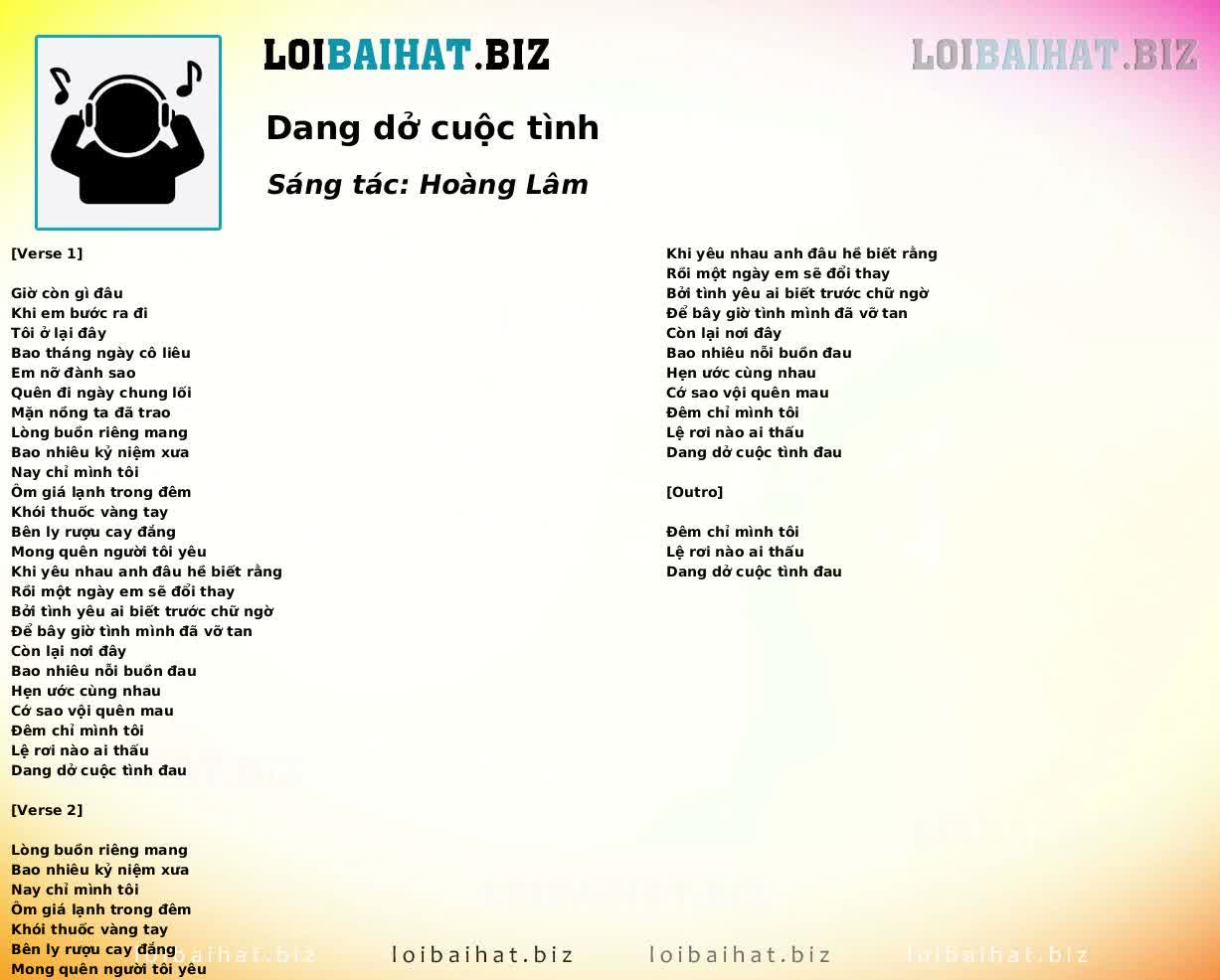 Dang dở cuộc tình