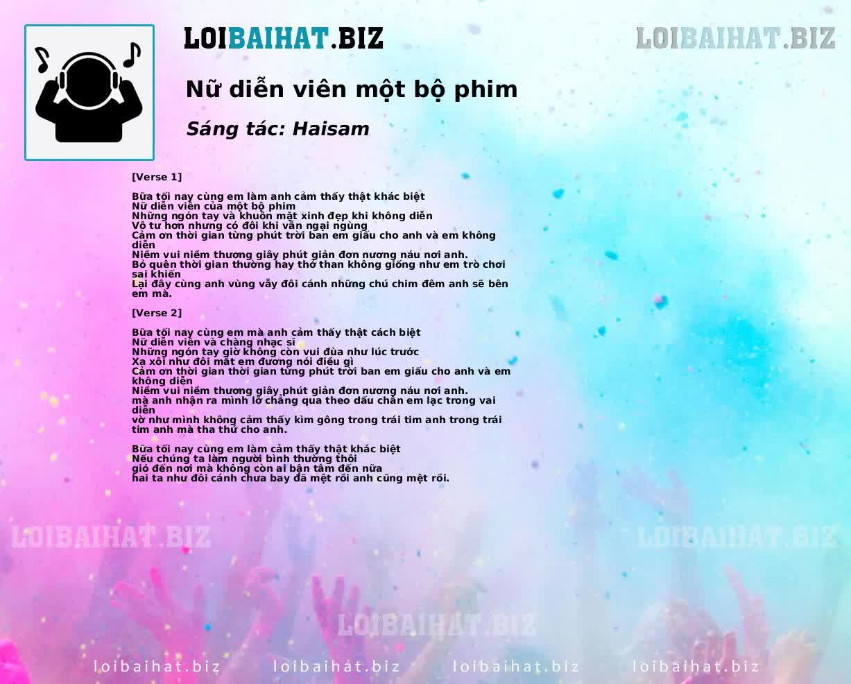 Nữ diễn viên một bộ phim