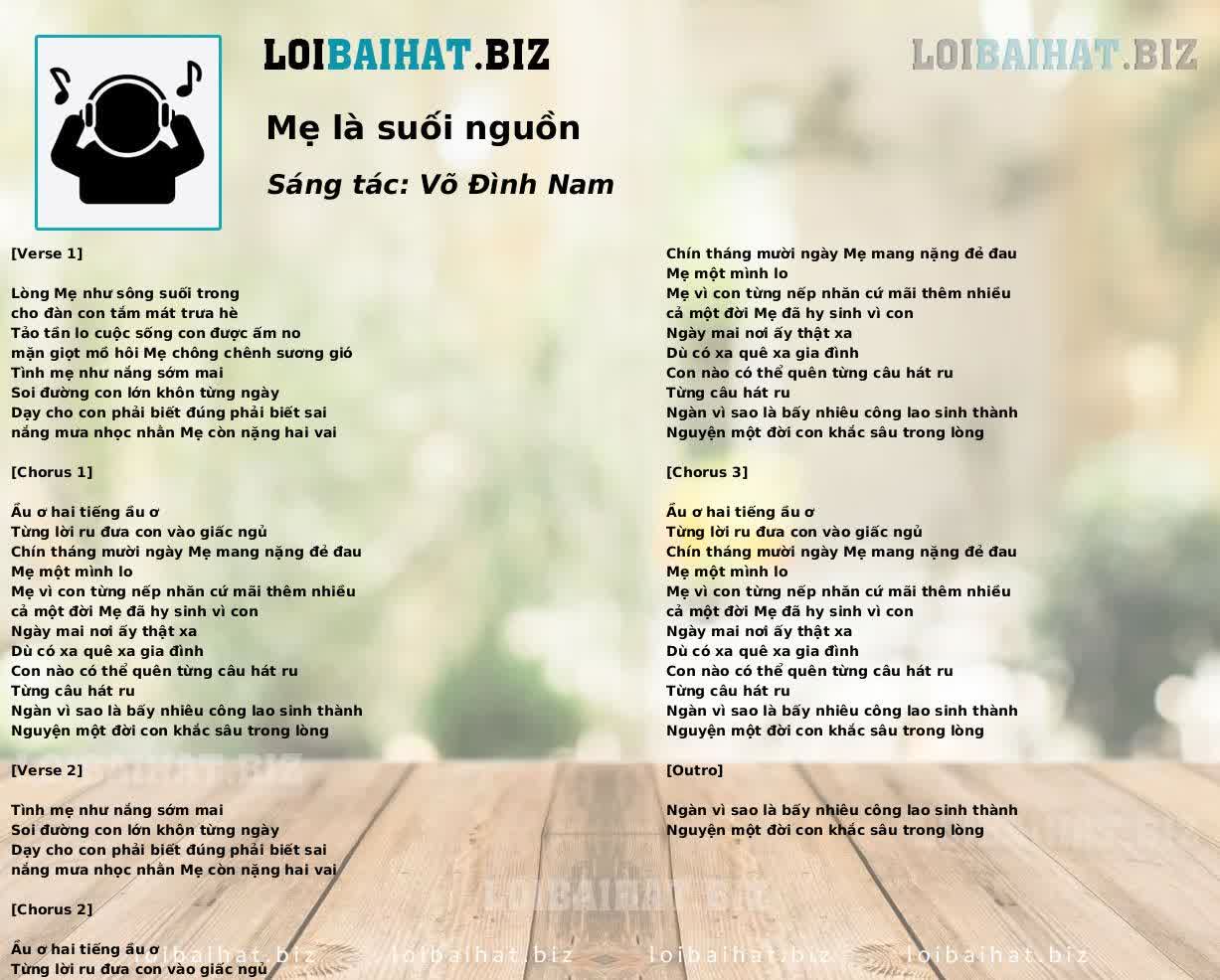 Mẹ là suối nguồn