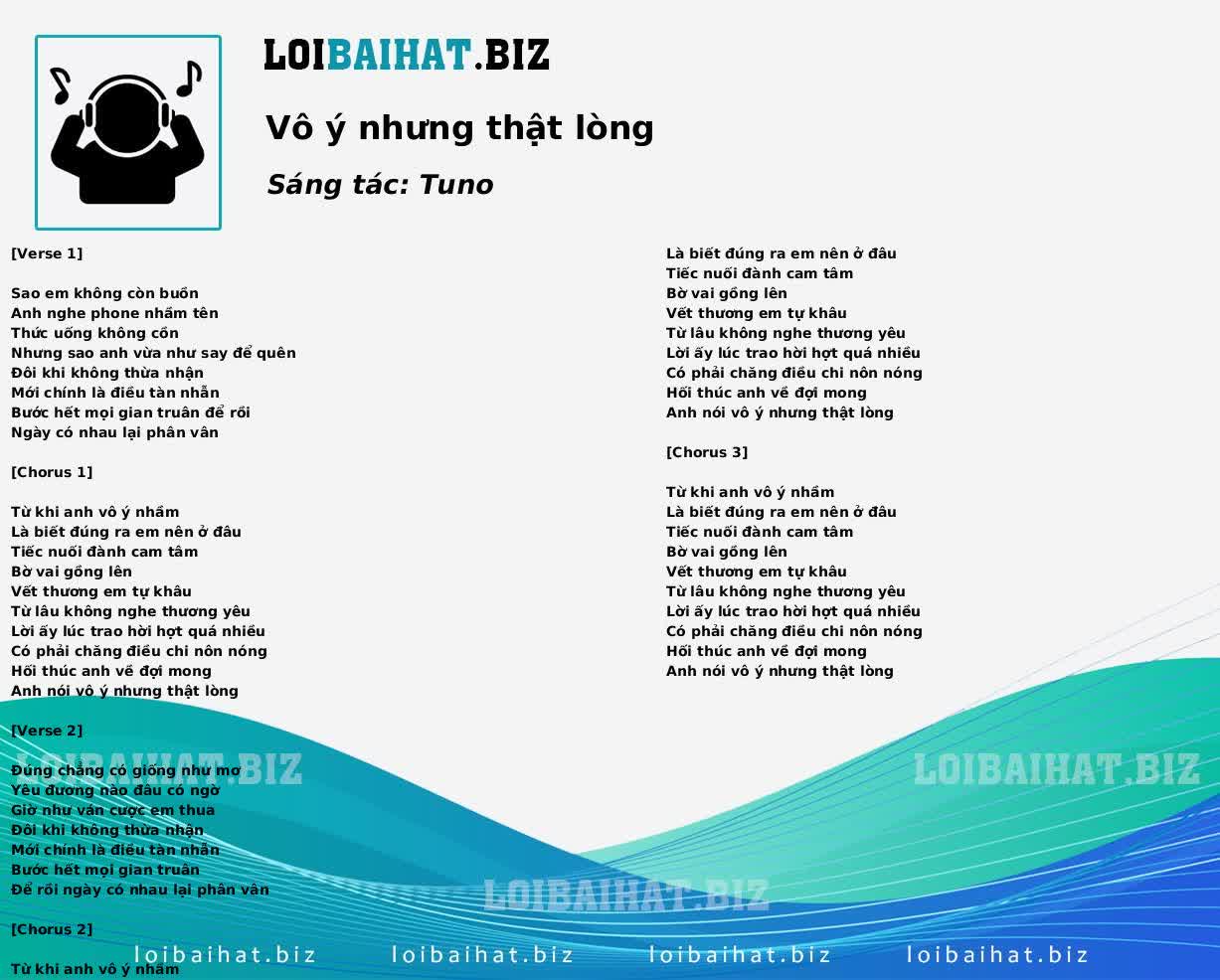 Vô ý nhưng thật lòng