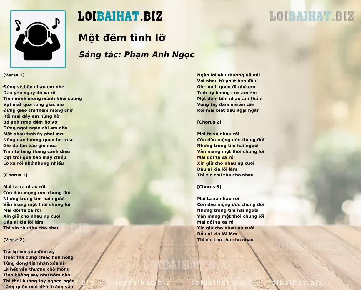 Một đêm tình lỡ