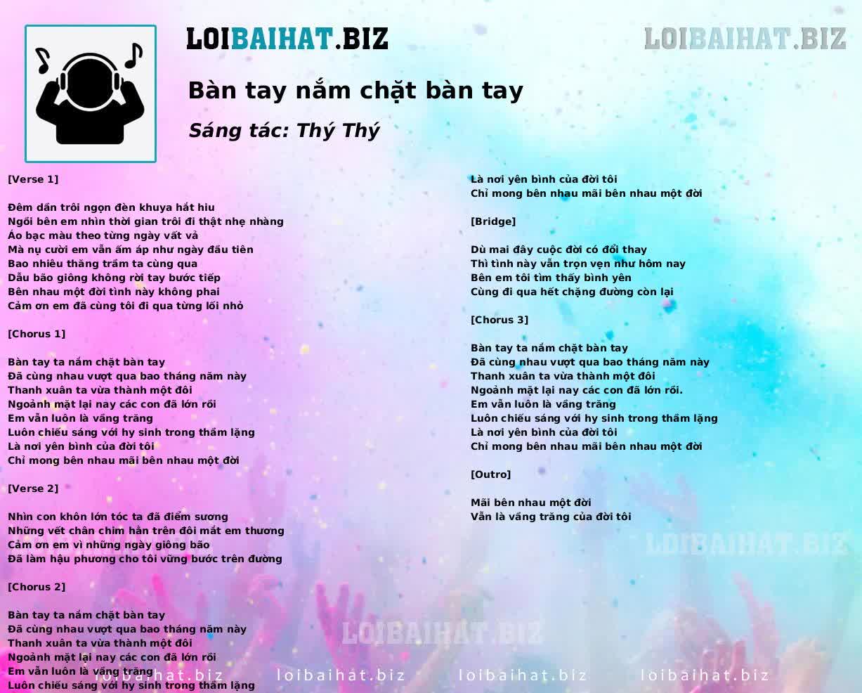 Bàn tay nắm chặt bàn tay