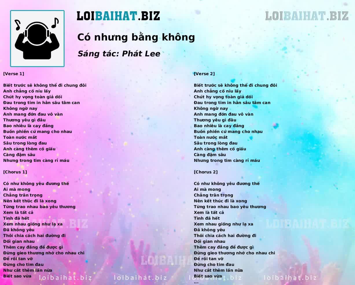 Có nhưng bằng không
